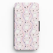 Wavy Ghost Pastels Flip / Wallet Phone Case 1