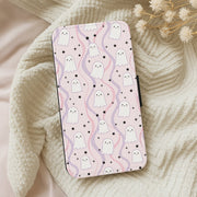 Wavy Ghost Pastels Flip / Wallet Phone Case 5