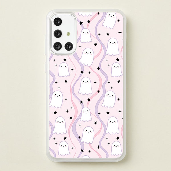 Wavy Ghost Pastels Phone Case - Galaxy A71 / Standard
