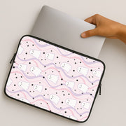 Wavy Ghost Pastels Laptop Sleeve 2