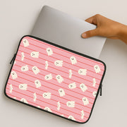 Candy Stripe Ghosts Laptop Sleeve 2