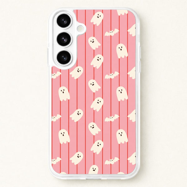 Candy Stripe Ghosts Phone Case - Galaxy S26 / Standard