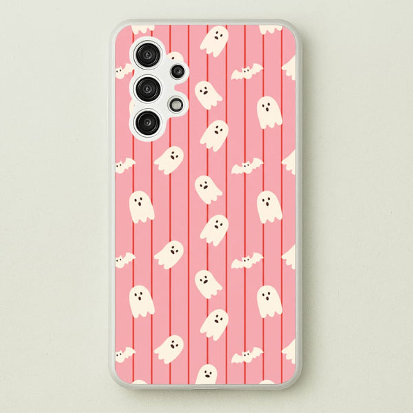Candy Stripe Ghosts Phone Case - Galaxy A13 / Standard