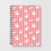 Candy Stripe Ghosts Notebook 1