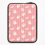 Candy Stripe Ghosts Laptop Sleeve 1