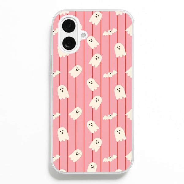 Candy Stripe Ghosts Phone Case - iPhone 16 Plus / Standard