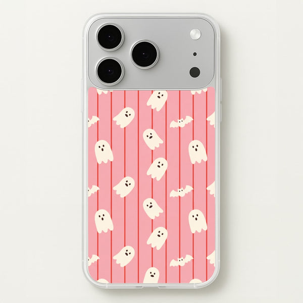Candy Stripe Ghosts Phone Case - iPhone 17 Pro Max / Standard