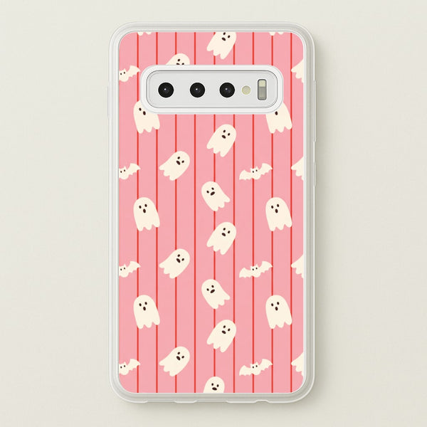 Candy Stripe Ghosts Phone Case - Galaxy S10 / Standard
