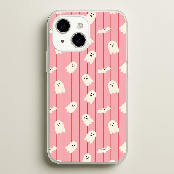 Candy Stripe Ghosts Phone Case - iPhone 14 Plus / Standard