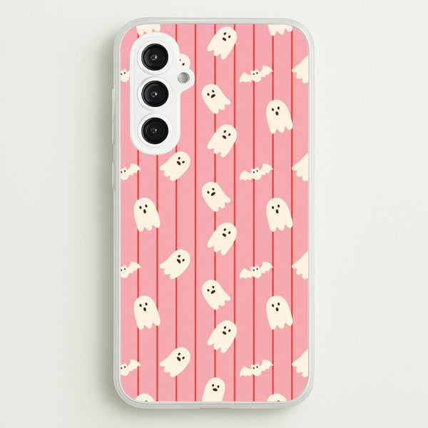 Candy Stripe Ghosts Phone Case - Galaxy S23FE / Standard