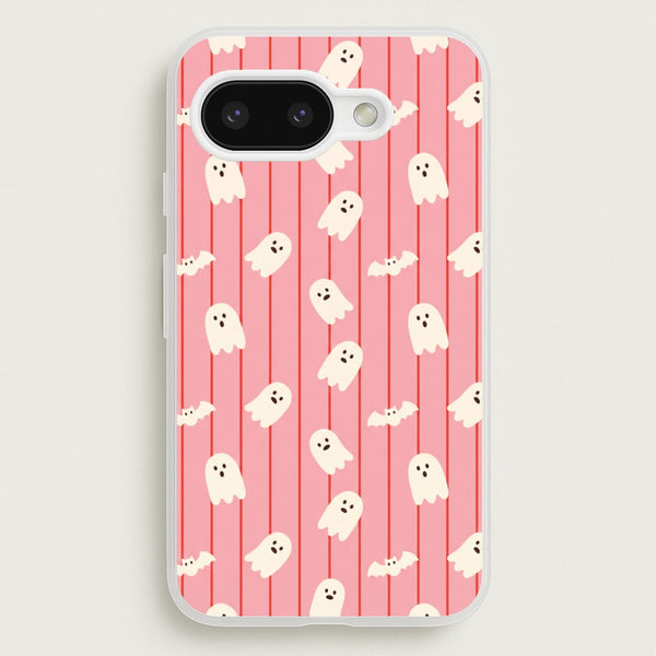 Candy Stripe Ghosts Phone Case - Google Pixel 9a / Standard