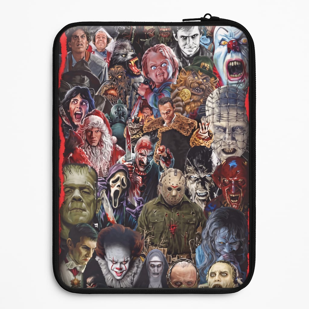 Collage of Horror Laptop Sleeve