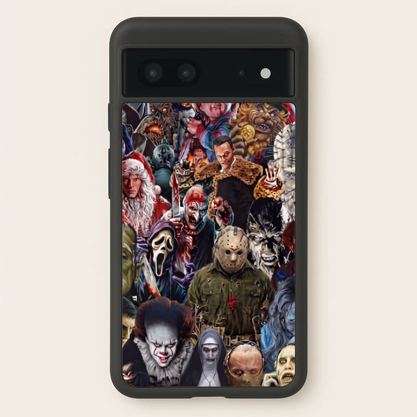 Collage of Horror Phone Case - Google Pixel 7 / Standard