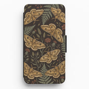 Moth And Moonlight Wallet Phone Case 1