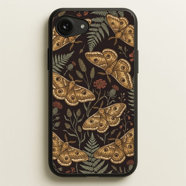 Moth And Moonlight Phone Case - iPhone 16e / Standard