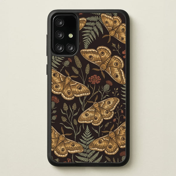 Moth And Moonlight Phone Case - Galaxy A71 / Standard