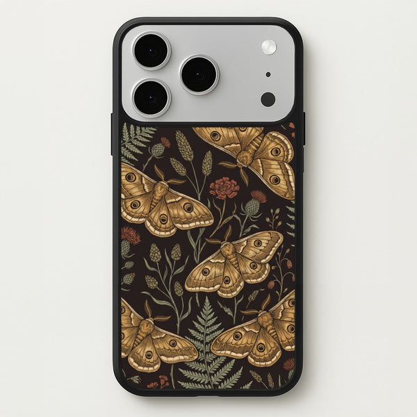 Moth And Moonlight Phone Case - iPhone 17 Pro / Standard