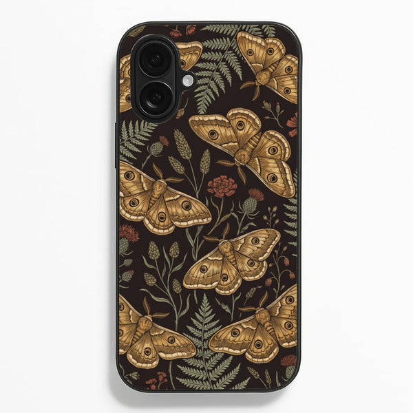 Moth And Moonlight Phone Case - iPhone 16 Plus / Standard