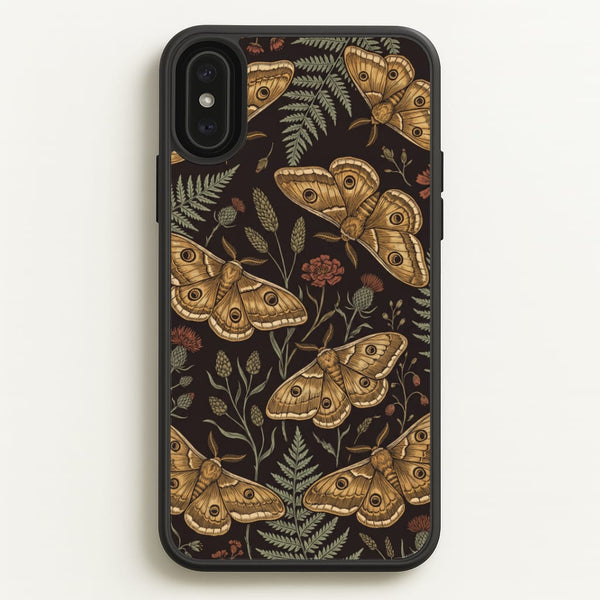 Moth And Moonlight Phone Case - iPhone XS Max / Standard
