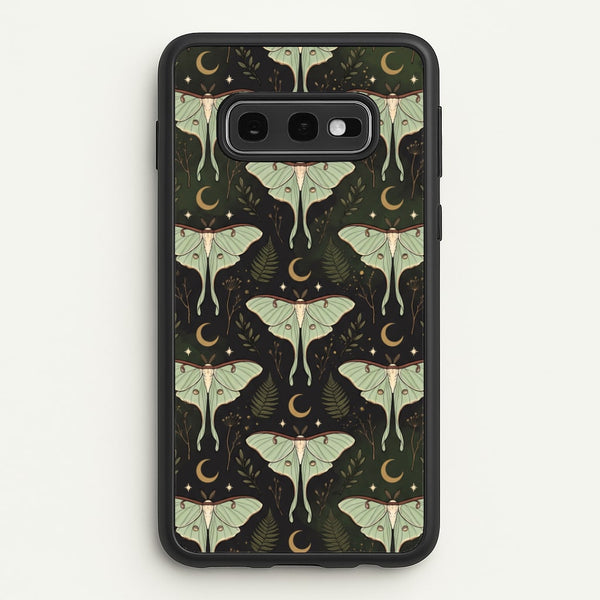 Moonlit Luna Moths Phone Case - Galaxy S10e / Standard