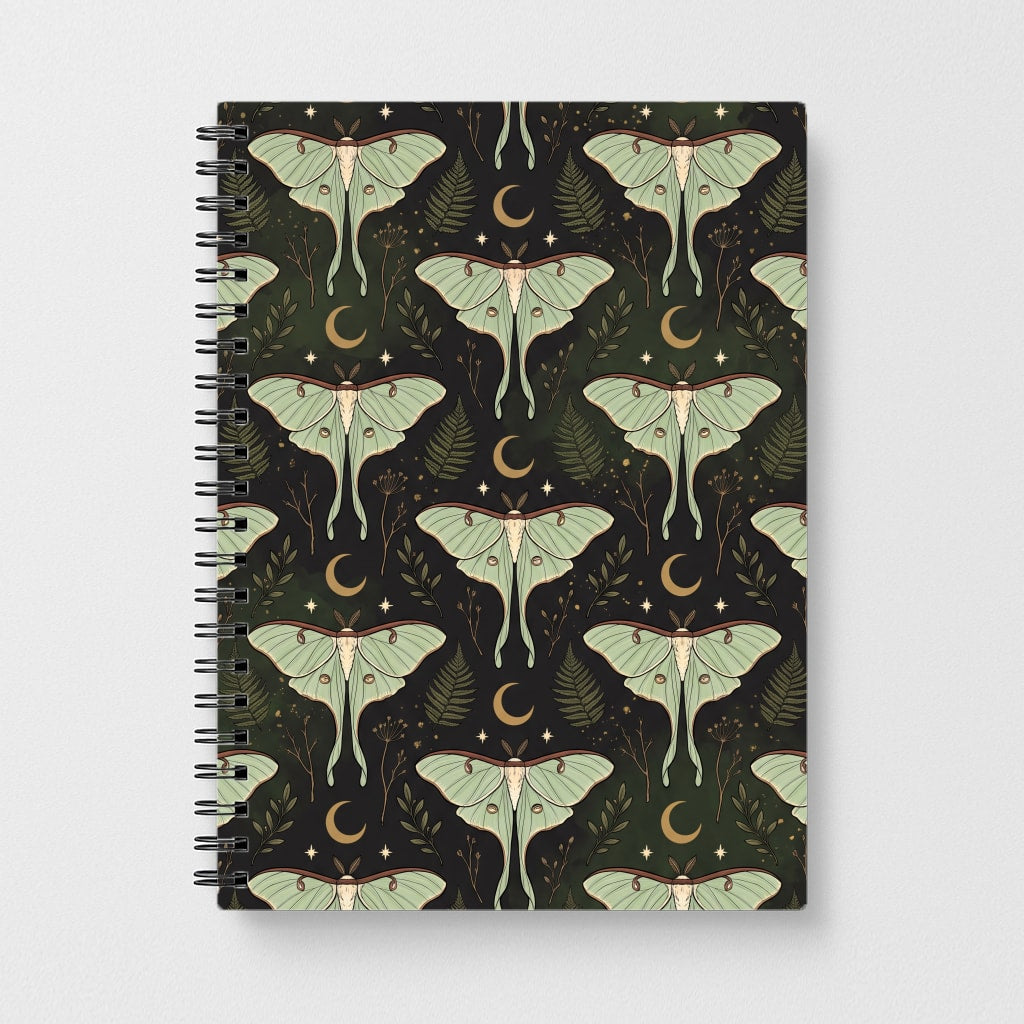 Moonlit Luna Moths Notebook