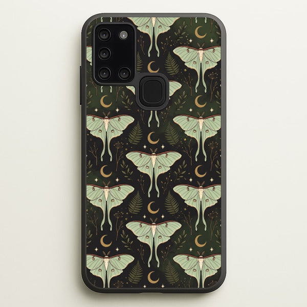 Moonlit Luna Moths Phone Case - Galaxy A21s / Standard
