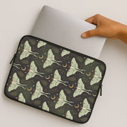 Moonlit Luna Moths Laptop Sleeve 2