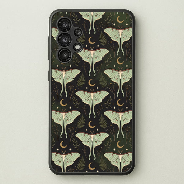 Moonlit Luna Moths Phone Case - Galaxy A13 / Standard