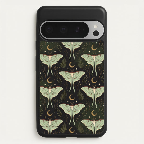 Moonlit Luna Moths Phone Case - Google Pixel 9 Pro XL / Standard