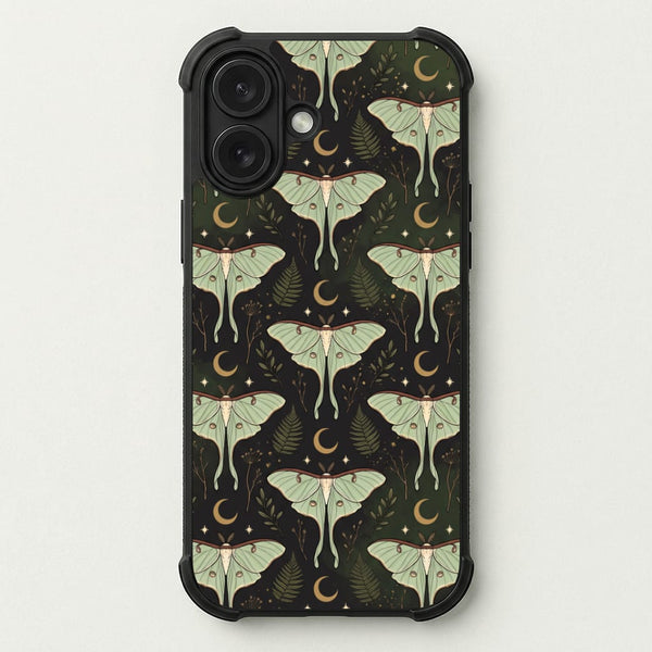 Moonlit Luna Moths Phone Case — Bumper case