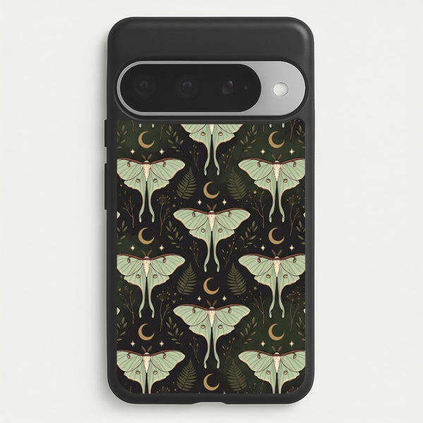 Moonlit Luna Moths Phone Case - Google Pixel 10 Pro XL / Standard