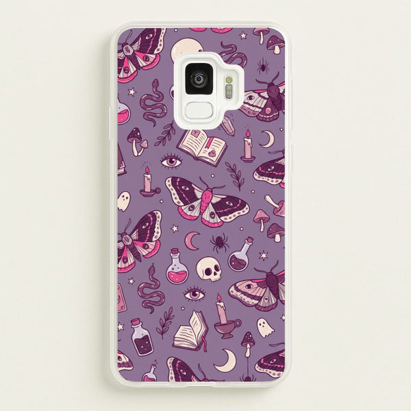 Purple Witchy Doodles Phone Case - Galaxy S9 / Standard