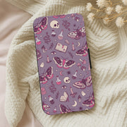 Purple Witchy Doodles Wallet Phone Case 5