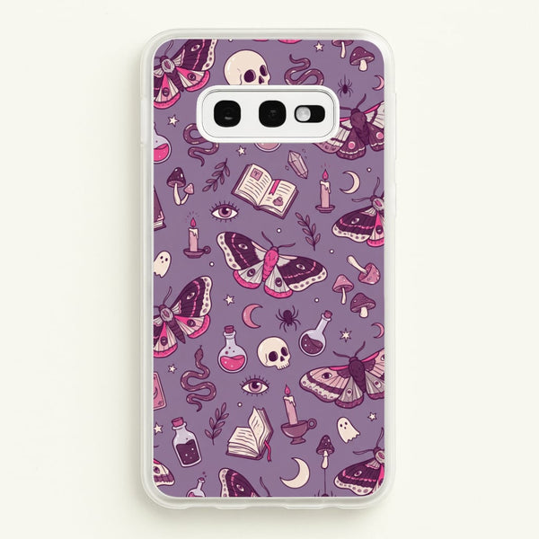 Purple Witchy Doodles Phone Case - Galaxy S10e / Standard