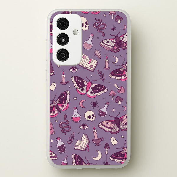 Purple Witchy Doodles Phone Case - Galaxy A55 / Standard