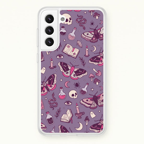Purple Witchy Doodles Phone Case - Galaxy S21 Plus / Standard