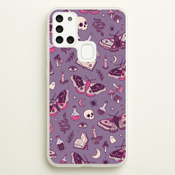 Purple Witchy Doodles Phone Case - Galaxy A21s / Standard