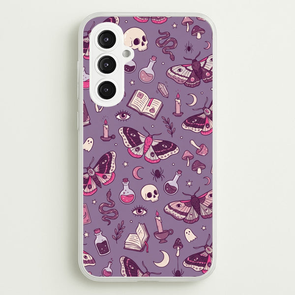 Purple Witchy Doodles Phone Case - Galaxy S23FE / Standard