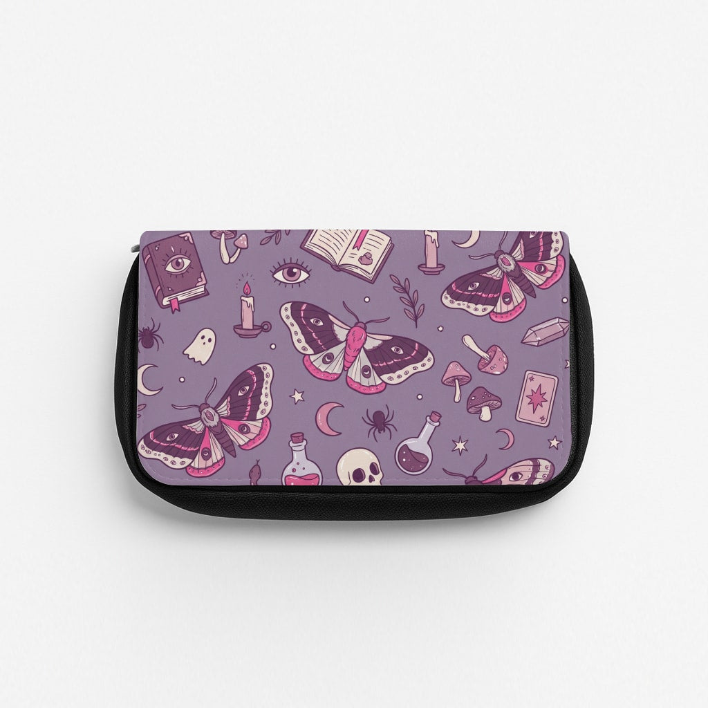 Purple Witchy Doodles Pencil Case