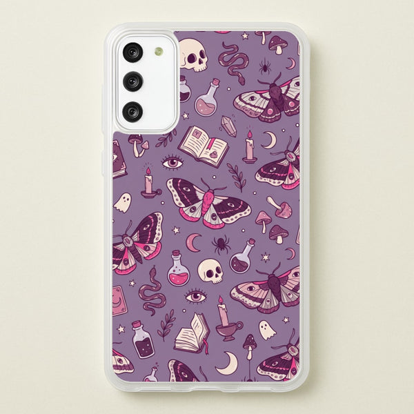 Purple Witchy Doodles Phone Case - Galaxy S20FE / Standard