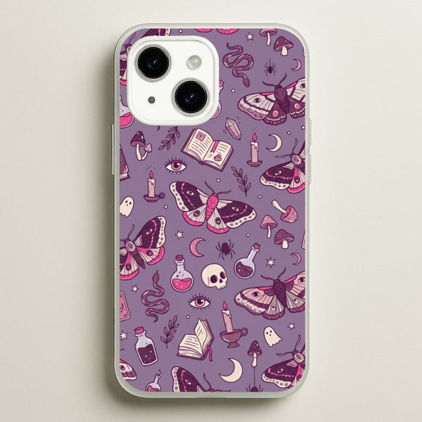 Purple Witchy Doodles Phone Case - iPhone 15 / Standard