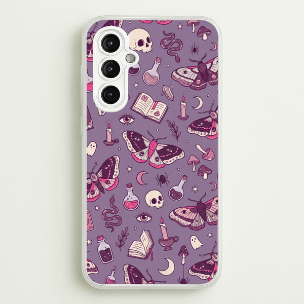 Purple Witchy Doodles Phone Case - Galaxy A14 / Standard