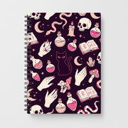 Black Witchy Doodles Notebook 1