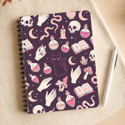 Black Witchy Doodles Notebook 3