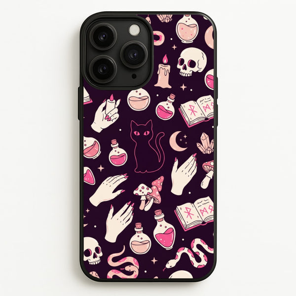 Black Witchy Doodles Phone Case - iPhone 11 Pro Max / Standard
