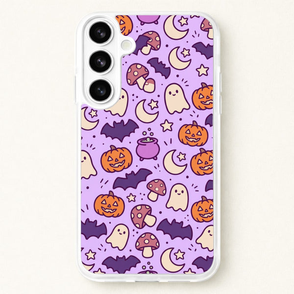 Lilac Witchy Doodles Phone Case - Galaxy S26 / Standard