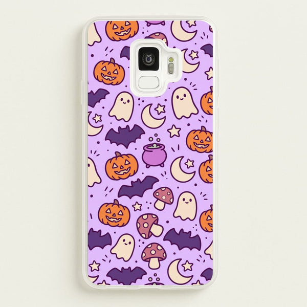 Lilac Witchy Doodles Phone Case - Galaxy S9 / Standard