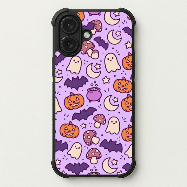 Lilac Witchy Doodles Phone Case — Bumper case