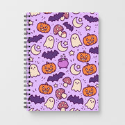Lilac Witchy Doodles Notebook 1