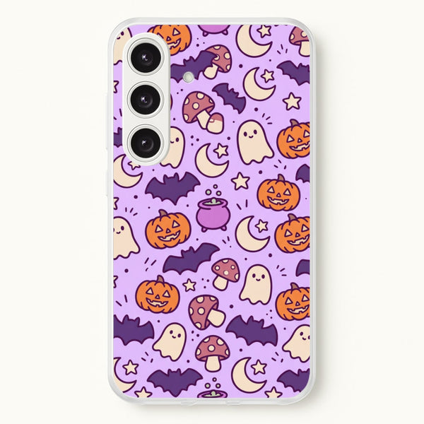 Lilac Witchy Doodles Phone Case - Galaxy S24FE / Standard